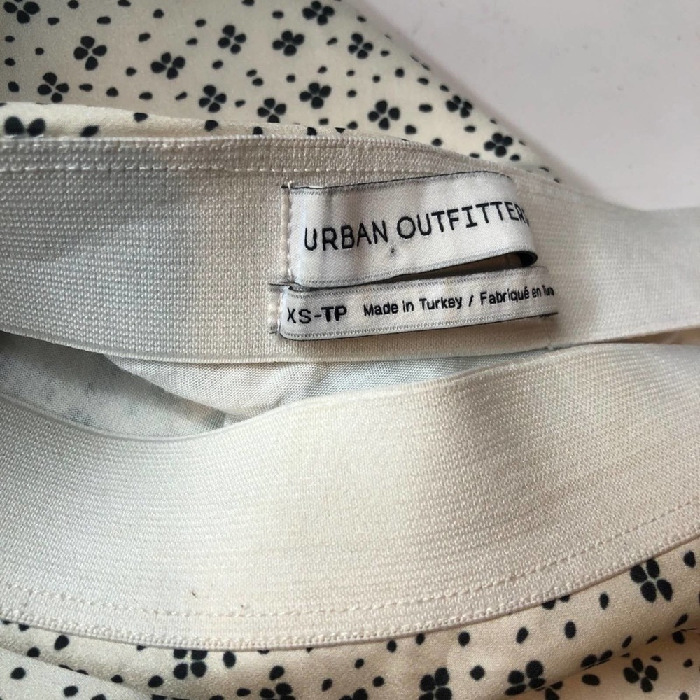 Urban Outfitters Y2K White Mini Skirt with Black Floral Print Mini Skirt, XS - Picture 3 of 11